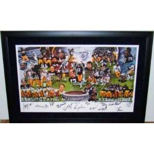   SIGNED by (54) SB CHAMPIONS   Autographed NFL Art