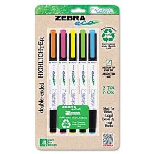  Zebra Eco Zebrite Double Ended Highlighters ZEB75005 