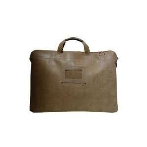  Faux Grained Leather Laptop Case in Brown Electronics
