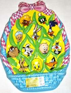 NEW Looney Tunes Cartoon Easter Egg Holder Basket Style  