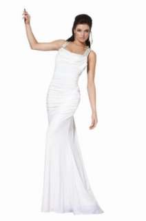  Jovani 7653, Ruched T Strap Formal Dress: Clothing