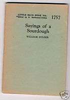 Little Blue Book 1757 Sayings of a Sourdough  
