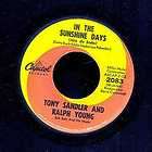 Tony Sandler and Ralph Young In The Sunshine Days Capitol2083 VG  (45 