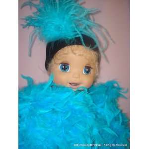  Chandelle Feather Boa   Turquoise   7 Foot: Toys & Games