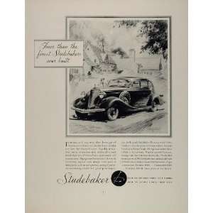 1934 Original Print Ad Studebaker Automobile Car Auto   Original Print 