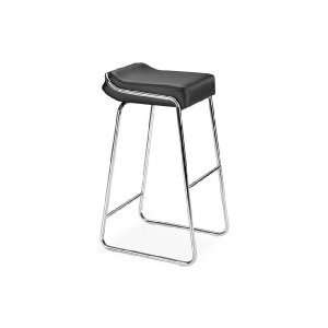  Wedge Steel Frame Barstool With Leatherette Cushion: Home 