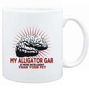  Mug White  My Alligator Gar is more intelligent than your 