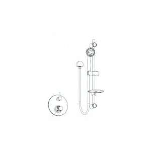  Aqua Brass Belmondo Shower Kit 36173 BN: Home Improvement