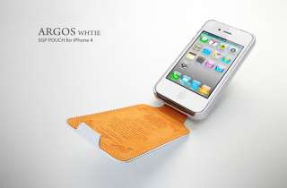 SGP Leather Case [Argos White]   Verizon iPhone 4 CDMA  