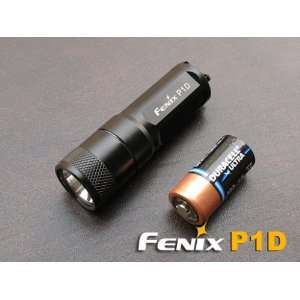 Fenix P1D Black 3 Watts Digital CR123A Luxeon LED Flashlight (5 Output 