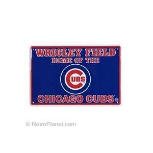  Wrigley Field Home of the Cubs Metal Sign: Everything Else
