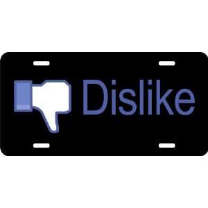  Dislike Button Auto License Plate Black: Everything Else