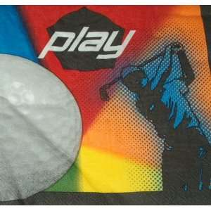  Play Sports Golf Lun. Napkin 16 pc Toys & Games
