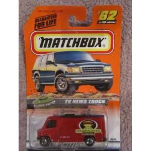  1998 Matchbox #62 TV News Truck Toys & Games