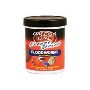   Omega Sea   Omega One Freeze Dried Blood Worms .46 oz.