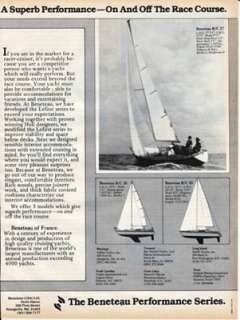 Beneteau Racer Cruiser Yachts 1980 Ad  
