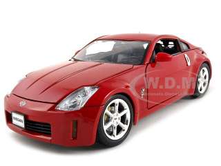 2003 NISSAN 350Z RED 1:18 DIECAST CAR MODEL  