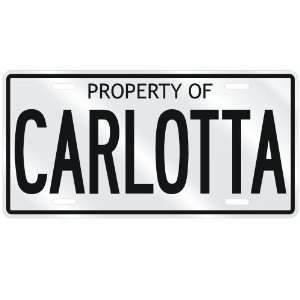  NEW  PROPERTY OF CARLOTTA  LICENSE PLATE SIGN NAME: Home 