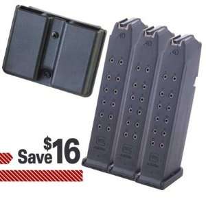 Glock 17/34 9mm 17 Rd Mag 3 Pack Glock 22/35 .40s&W 15 Rd Mag 3 Pack W 