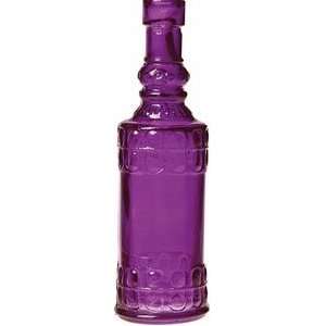  Purple Vintage Colored Glass Bottle (cylinder design 