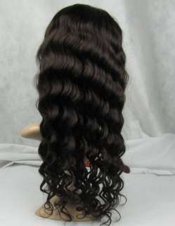 indian remy human hair front lace wig 20 2# body wave  