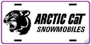 Arctic Cat snowmobiles vintage snowmobile license plate  