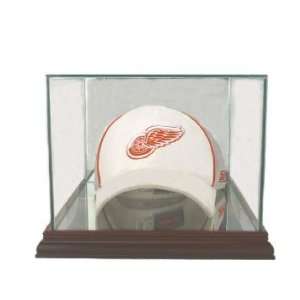    Cap Hat Display Case Cherry Wood Molding UV: Sports & Outdoors