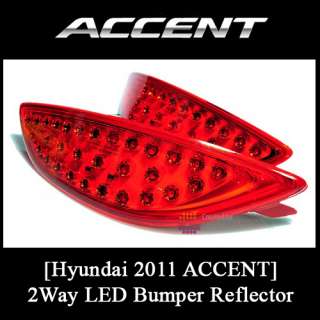 Hyundai ACCENT] 2Way LED Bumper Reflector Full Set  
