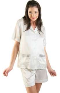  Womens Short Satin Pajamas Set: Clothing