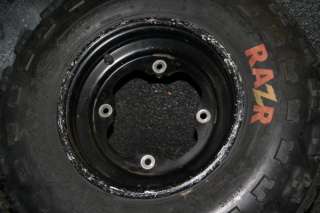 Raptor YFZ450 Banshee Front stock wheels rims tires  