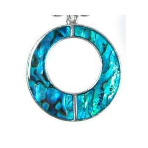  Genuine Abalone Pendant; Donut Arts, Crafts & Sewing