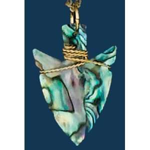  Arrowhead Necklace/Abalone: Jewelry