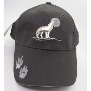  Gray Pewter Wolf Ball Cap Hat Paws: Everything Else