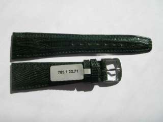 Graf dark green *Brazil* Teju lizardskin watchband 22mm  