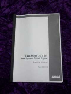 Case D 236/282/301 Diesel Engine Service Manual  