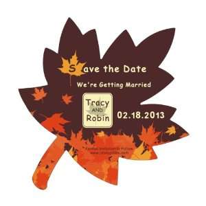    100 Maple Leaf Save the Date Wedding Magnets 