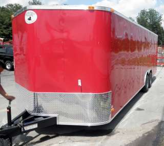 NEW 8.5X 24 ENCLOSED MOTORCYCLE TRAILER  