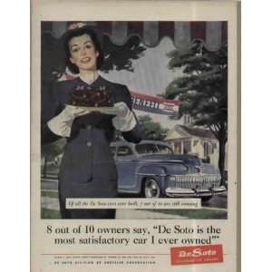  USO Benefit for the Troops .. 1945 DeSoto Ad, A2896 