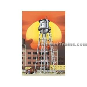   HO Scale Cornerstone Built up City Water Tower   Silver Toys & Games