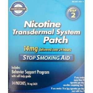  Step 2 Nicotine Transdermal System  14 Patches  14mg. each 