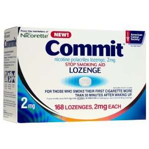  Commit Stop Smoking Aid, 2 mg (168 Lozenges) Health 