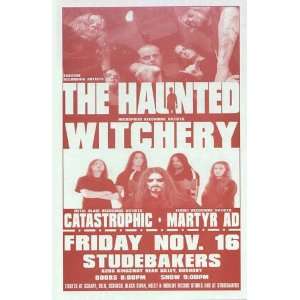 Haunted Witchery Vancouver Original Concert Poster 2002:  