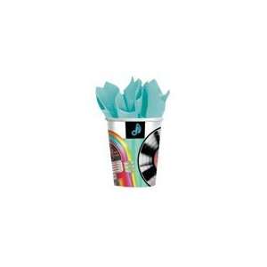 Rock and Roll Theme Party 9 oz Disposable Paper Cups 