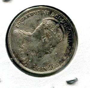 Canada KM 11 , KM11 1908 25 Cents , VF+ Silver  