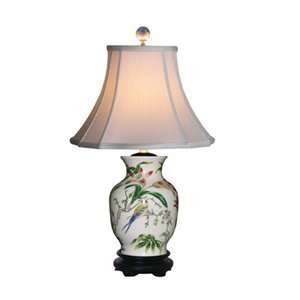  East Enterprises LPDBFB108B Porcelain Lily Vase Table Lamp 