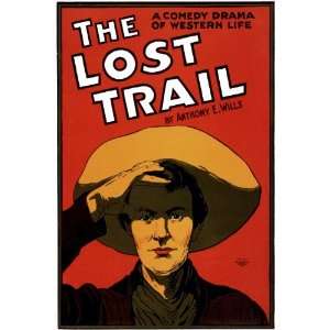   The Lost Trail. Decor with Unusual Images. Great Room Art Decoration