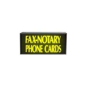  Fax Notary Phone Cards Simulated Neon Sign 12 x 27: Home 