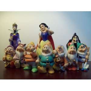  Disney Porcelain Figurines Snow White Collection 
