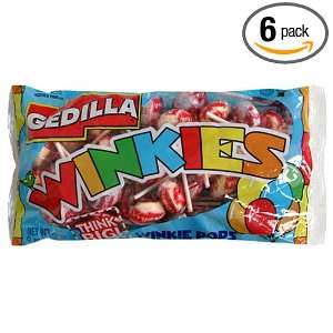 Gedilla Think Big, Winkie Pops, 9 Ounce Units (Pack of 6)  