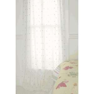   : Blossom Dot Sheer Window Panel from Whistle & Wink: Home & Kitchen